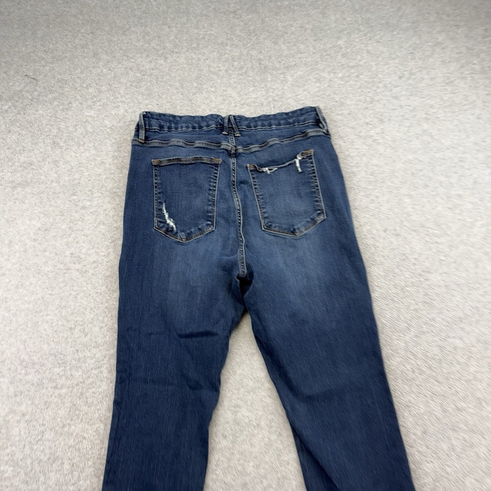 Good American Good Waist High Rise Skinny Jeans Size 18 Distressed - Picture 2 of 11